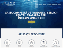 Tablet Screenshot of eco-aqua.ro